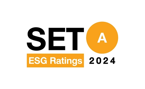 ผลการประเมิน SET ESG Ratings อยู่ในระดับ A