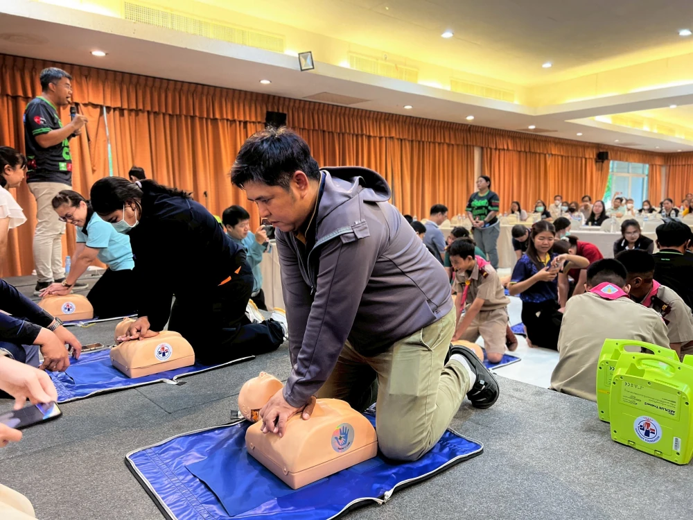 กิจกรรมอบรมการช่วยฟื้นคืนชีพขั้นพื้นฐาน (CPR&AED) และการปฐมพยาบาลเบื้องต้นฉุกเฉิน