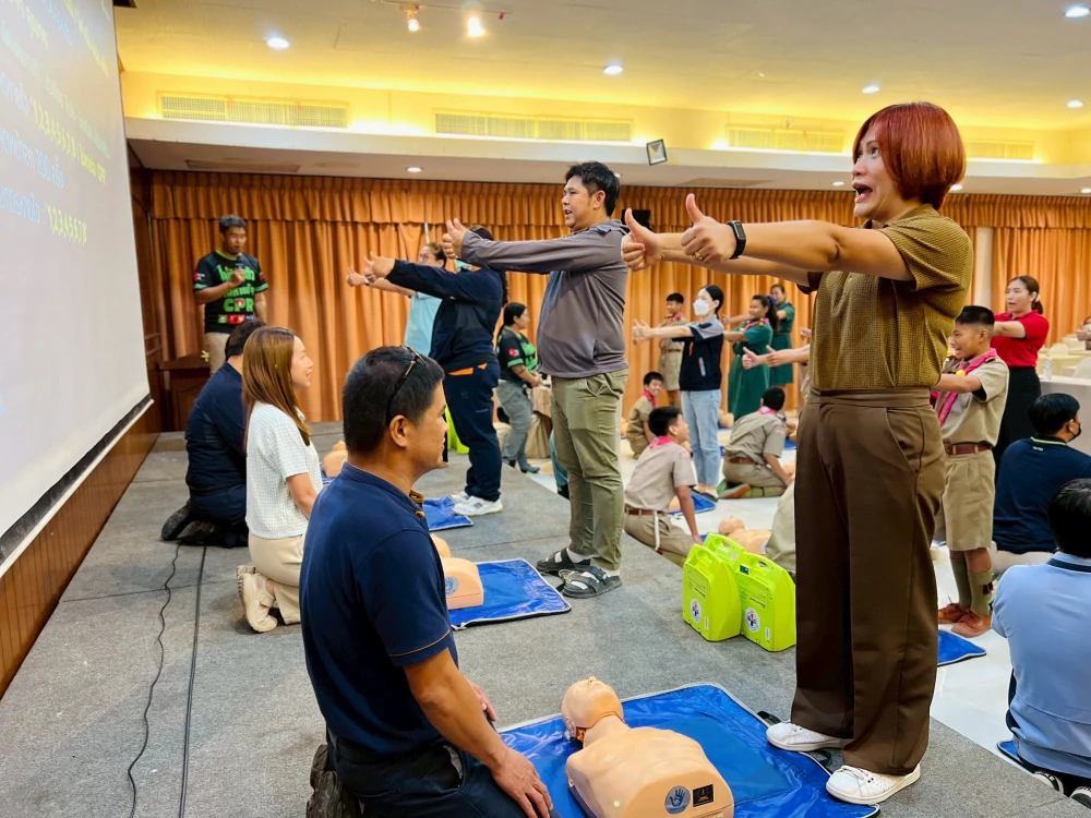 กิจกรรมอบรมการช่วยฟื้นคืนชีพขั้นพื้นฐาน (CPR&AED) และการปฐมพยาบาลเบื้องต้นฉุกเฉิน