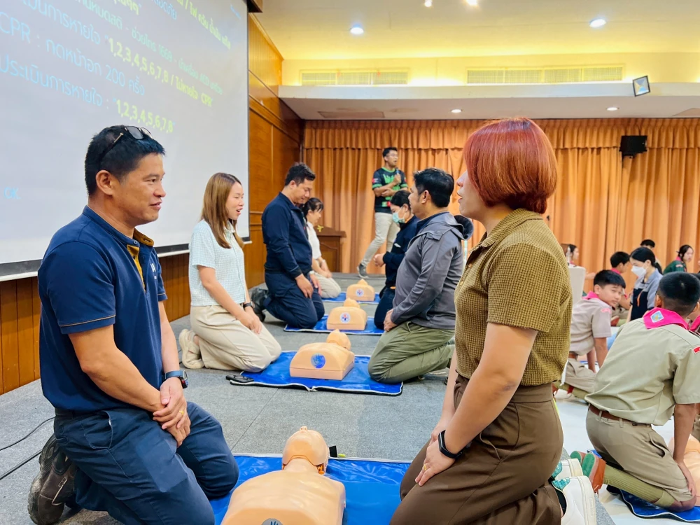 กิจกรรมอบรมการช่วยฟื้นคืนชีพขั้นพื้นฐาน (CPR&AED) และการปฐมพยาบาลเบื้องต้นฉุกเฉิน