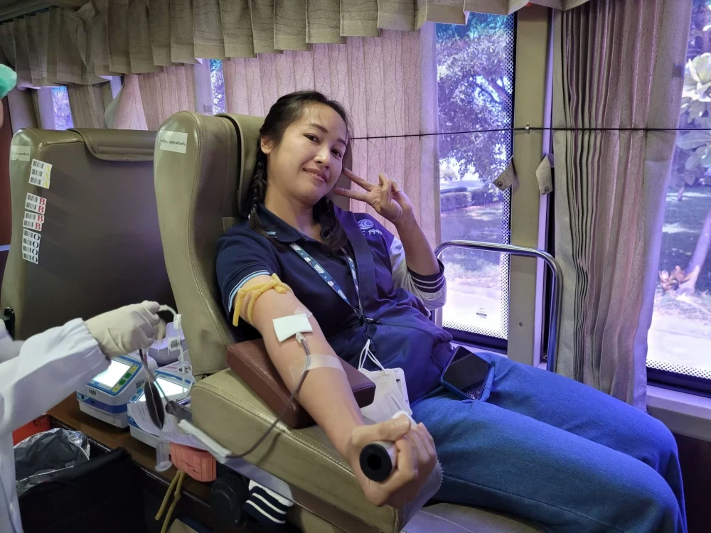 A blood donation center Activities