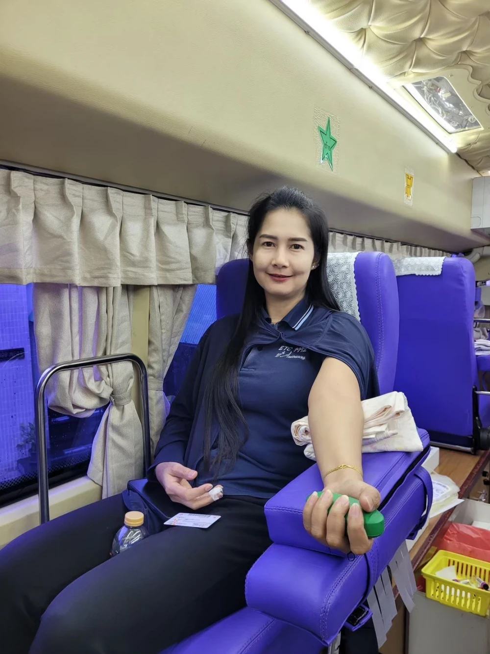 A blood donation center Activities