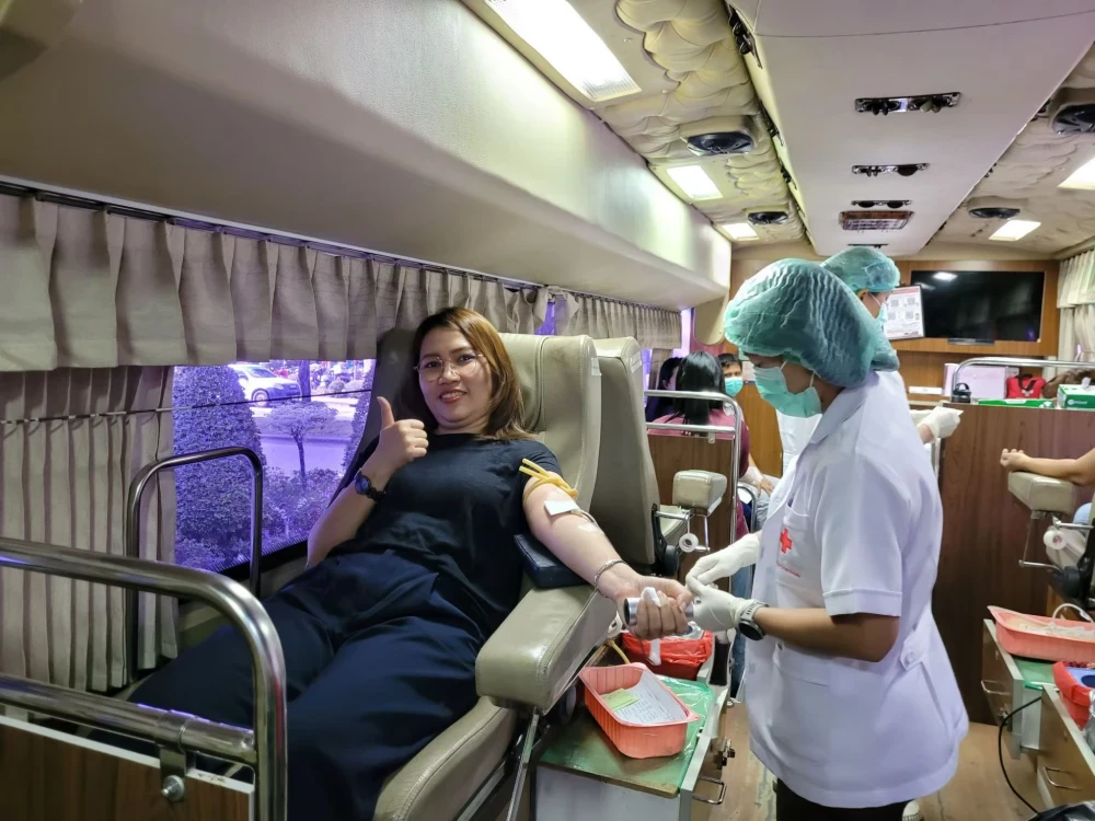 A blood donation center Activities