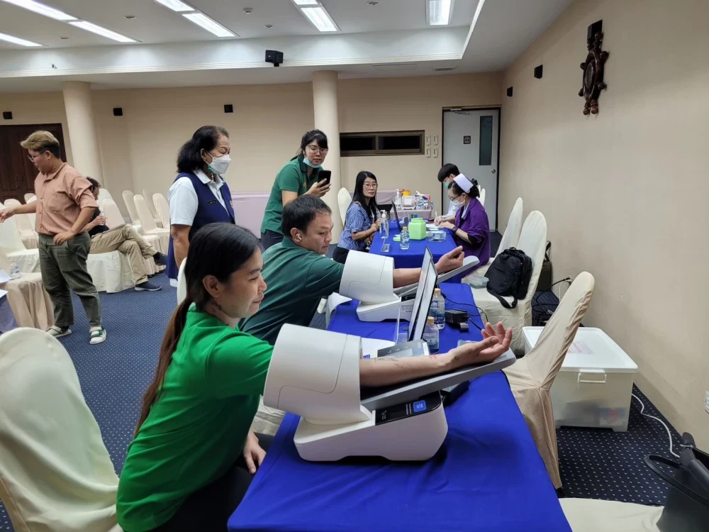 A blood donation center Activities