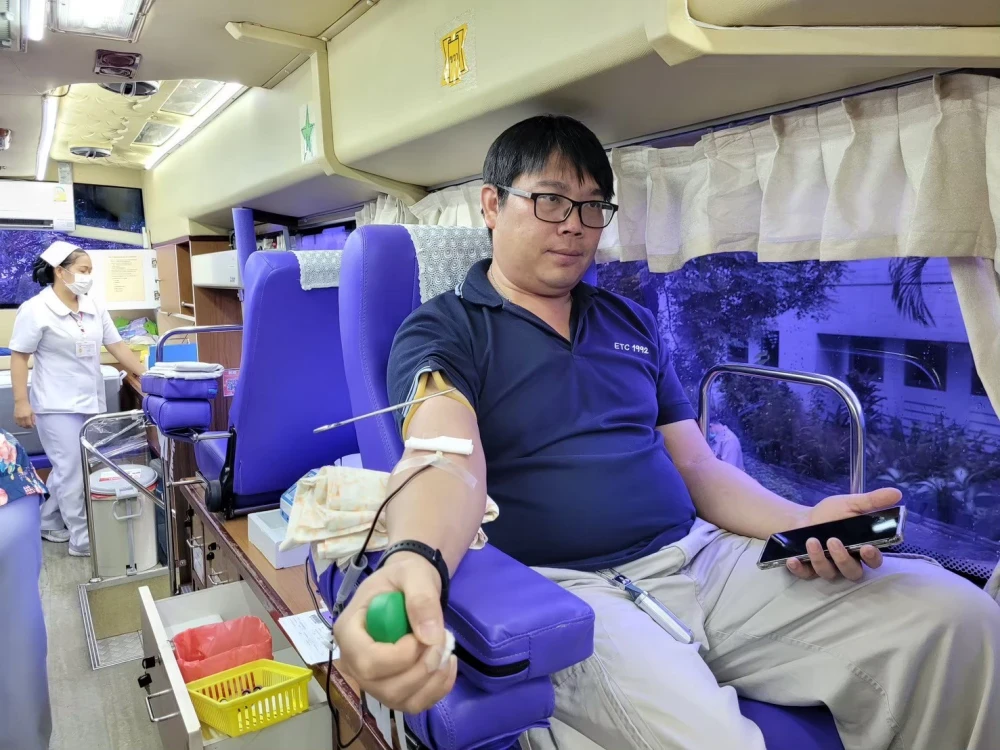 A blood donation center Activities